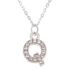 Shining A-Z Letter Pendant Charm Necklace 26 Initial Alphabet Name Clavicle Chain Party Valentine's Day Jewelry Gift - Image 9