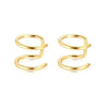 4 Pcs Stainless Steel Ear Cuff Criss Cross Double Lines Ear Cuffs Non Piercing Minimalist fake Helix Earcuff Cartilage Earring - Image 10