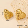 Shell Water Drop Golden Imitaiton Pearl Women Stud Earrings Stainless Steel Heart Female Earring Elegant Jewelry Gifts - Image 19