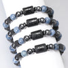 12 Constellation Blue Coral Lava Stone Stone Beads Bracelet For Men Couple Rope Friendship Zodiac - Image 5