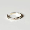 High-quality Personality Silver Jewelry S-shaped Pattern Letter Opening Rings - Image 2
