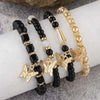 4Pcs Butterfly Beaded Bracelet Set For Women Pink Acrylic Beads Elastic Chain Bangle Female Bohemian Party Jewelry Gift - Image 25