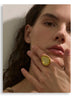 Candy Multi-Color White Pink Blue Yellow Resin Adjustable Ring Gold Color Stainless Steel Summer Jewelry Gift - Image 11