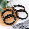 Stainless Steel Bracelet Tiger Eye Stone Beads Bracelet Lava Stone Beads Stainless Steel Bracelet Men Women Jewelry - Image 3