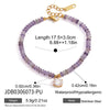 Chic Colored Stone Zircon Pendant Bracelet For Women Gold Pvd Plated Stainless Steel Party Jewelry - Image 10
