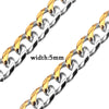 5MM/7MM Basic Punk Stainless Steel Chain Necklace For Women Men Cuban Figaro Braided Wheat Link Choker - Image 17
