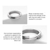 Noeby Stainless Steel Split Rings Heavy Duty Fishing Double Ring for Jigging GT Game High Strength Pull 130kg Sea Fishing Tackle - Image 3