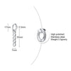 Rock Punk Curb Chain Dangle Earrings for Women Female, Silver Color Stainless Steel Hip Hop Ear Gifts Jewelry - Image 5