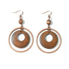 Retro Flower Hollow Round Earring for Women Geometric Gold Color Waterdrop Pendant Jewelry Ethnic Antique Jewelry - Image 17