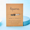 12 Constellation Sign Stone Bracelet for Women Kids Aries Leo Hand Braid Cardstock Bracelet Female Jewelry Birthday Gift - Image 10