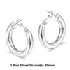 Women Gold Hoop Earrings Gold Plated Thick Gold Hoops Earrings With Silver Needles Gift for Women - Image 9
