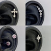 1pcs Quality Shiny Cross Zircon 316L Stainless Steel Ear Bone Nail Y2K Style Silver Color Earring for Women Cochlear Accessories - Image 1