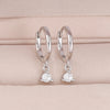 French Style Round Water-Drop Earrings for Women Stainless Steel Dangle Pendant Earrings Wedding Couple Ear Jewelry - Image 9