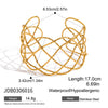 Unique Stainless Steel Metal Wide Cuff Open Bracelet Bangle Gold Pvd Plated Essential - Image 24