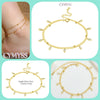 Dainty Silver 2 Layer Cubic Zirconia Anklet Gold Plated Summer Beach Jewelry Gift For Women Daily Birthday Gift - Image 16