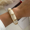 Hip Hop Punk 9 Colors Enamel Wide Bangles For Women Men Exaggerated Gold Color Bangles Bracelets Gift Jewelry - Image 11