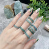 3mm Thin Blue Jadeite Ring Women Ice Blue Jade Band Stackable Elegant Finger Jewelry Birthday Gift for Her - Image 2