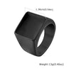 Square Signet Ring for Men Boys, Stainless Steel Finger Band Ring,Gothic Punk Rock Jewelry Gifts - Image 8
