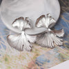 Ginkgo Biloba Dangle Earrings for Women Gold Color Metal Statement Drop Earrings Boucle D'Oreille Unusual Earrings - Image 11