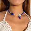Colorful Ceramic Fish and Starfish Bead Choker Necklace - Image 4