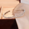Three-Piece Open Bangle Set with Cubic Zirconia Accents - Image 21