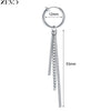 Zemo 1 PC Punk Stainless Steel Clip-on Earrings Long Tassel Pendant Earring Taper Cross Feather No-Pierced Fake Piercing 12/14MM - Image 17