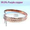 Vintage Cooper Feather Wing Cuff Bangle for Men Women Punk Style Wristlet Party Jewelry Gifts - Image 6