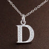 26 Letter Silver Necklace Pendant For Women Clavicle Chain Wedding Jewelry Party Gift - Image 5