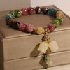 Colorful Beaded Orchid Pendant Bracelets for Women Girls Crystal Handmade Beads Bracelets Aesthetic Jewelry Gifts - Image 3