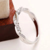 Fancy Women's Finger Ring Twist Band with Sparkling Cubic Zirconia Wedding Engagement Rings Versatile Jewelry - Image 15