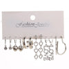 Creative Simple Earrings Set for Women Vintage Temperament Hollowed-out Butterfly Love Earrings Jewelry Gifts - Image 11