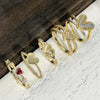 Gold Color Cross Heart Ring for Women Romantic Wedding Engagement Bridal Promise Accessories Red CZ Elegant Chic Jewelry - Image 2