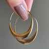Elegant Simple Designed Golden Plated Hoop Earrings for Women Bohemian Style Daily Versatile for Wedding Vintage Jewelry - Image 1