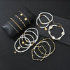14Pcs/Set Bohemian Rice Beads Starfish Shell Anklet Sets for Women Retro Gold Color Multilayer Foot Chain Vacation Jewelry Gifts - Image 5