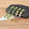 Love Heart Long Tassel Earrings Korean Temperament Women Party Jewelry Birthday Gifts - Image 1