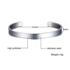 Men's Thin Bracelet,Stainless Steel Cuff Bangle Bracelet, Thin Cuff, Boyfriend Cuff, Gifts for Him, Father's Day Gifts - Image 9