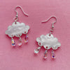 Rain Cloud Earring Long Tassel Crystal Teardrop Dangle Earrings for Women Simple Creativity Daily Jewelry Pendant Gifts - Image 8