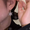Sparking Crystal Snowflake Earrings For Women Shiny Zircon Imitation Pearl Earring Christmas Year Party Jewelry Gifts - Image 5
