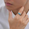 Stone Signet Ring for Men, Gold Silver Plated Stainless Steel Finger Band for Dad Boyfriend Valentine's Day Gifts - Image 3