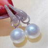 Imitation Pearl Dangle Earring for Women Silver Color Bling Cubic Zirconia Elegant Lady Jewelry - Image 14