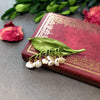 Enamel Brooch with Pearl Accents in Multiple Designs - Image 23