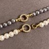 Imitation Pearl Beaded Necklace or Bracelet with Cubic Zirconia Round Clasp - Image 20
