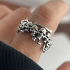 Silver Rings for Women Couple Minimalist Handmade Simple Retro Skull Ring Jewelry Gift Prevent Allergy - Image 6