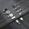 Men's Geometric Pendant Necklace with Stainless Steel Chain - Image 29