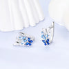 Small Hoop Earrings with Butterfly and Heart Motifs - Image 6