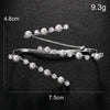 Stonefans Pearl Palm Bracelet for Women Rhinestone Charms Y2k Elegant Bridal Accessories Wedding Luxury Jewelry Girl Party Gifts