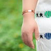Copper Bracelets for Women Men Unisex 9.5mm Wide Adjustable Open Cuff Bangles Female Resizable Jewelry Metal Soft - Image 4