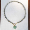 European and American Spotted Stone Bead Necklace, Titanium Steel Accessory Pendant, Collarbone Chain - Image 5