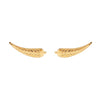 Silver Color Gold Plated Climber Earrings for Women Smooth Piercing Women's Stud Earrings Jewelry - Image 13