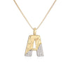 Gold/Silver Color Mixed 26 Letters Pendant Necklaces For Women Men Shiny CZ Zircon Inlay Party Jewelry Gift - Image 4